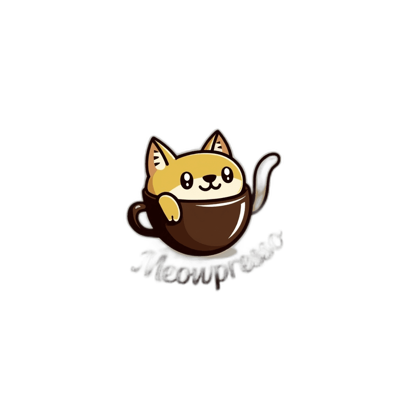 Meowpresso Cat Mascot